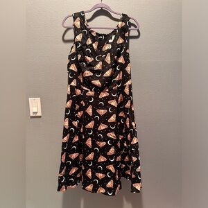 Eva Rose pink moth dress.